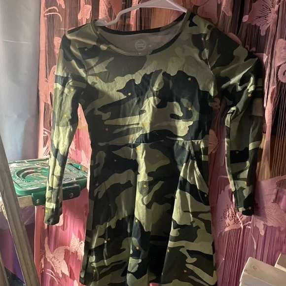 wonder nation | Dresses | Girls Army Fatigue Dress | Poshmark
